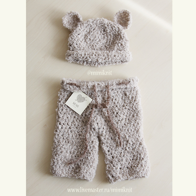 Шапки и костюмчики для фотосессии новорожденных и прогулок -)