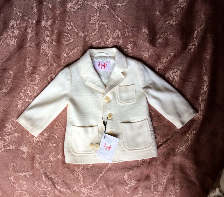 Жакет для девочки Il gufo светло-молочного цвета
