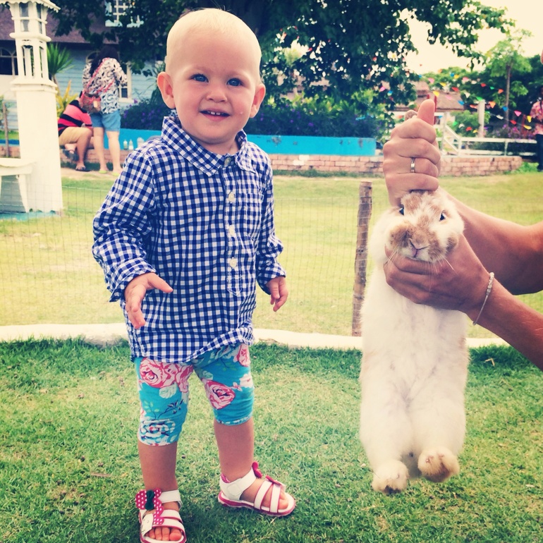 Девочка, платье и ферма