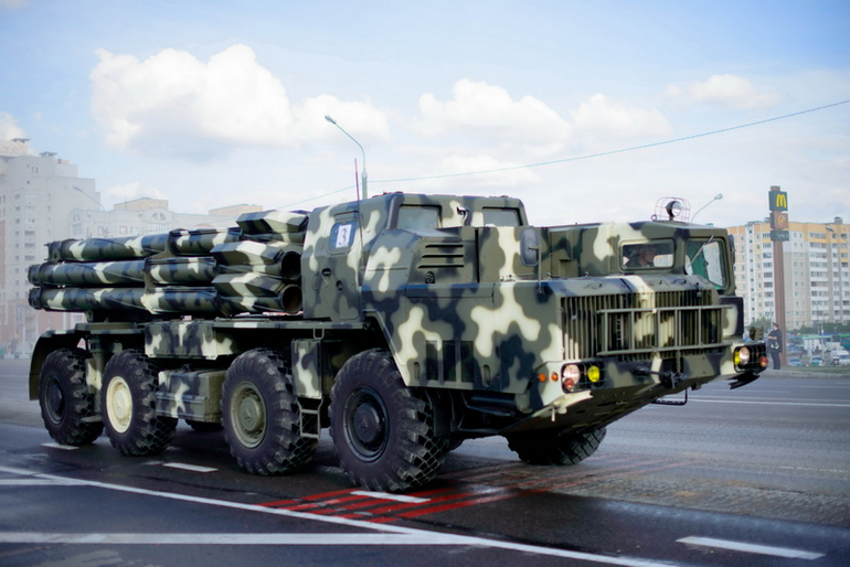 Репетиция военного парада в Минске 26.06.2014