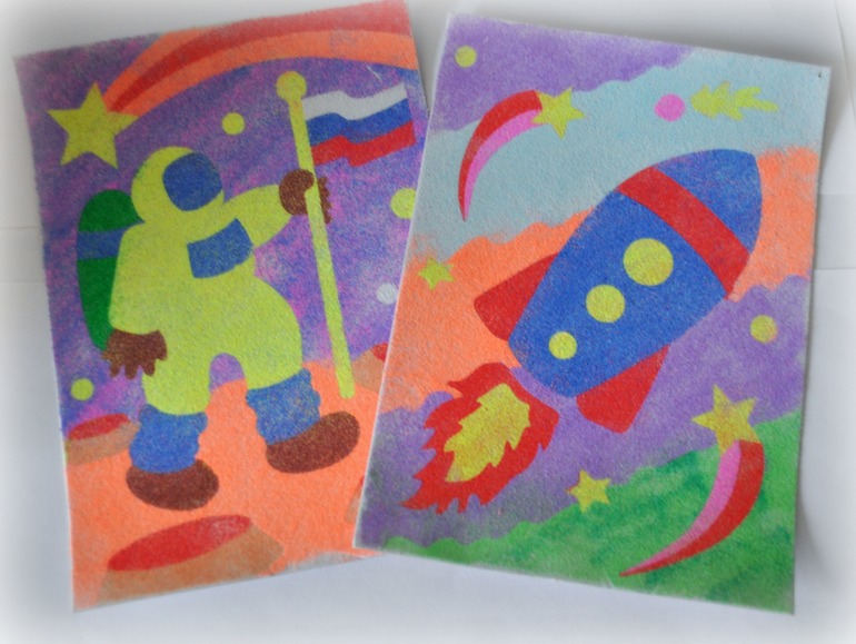 Рисование песком