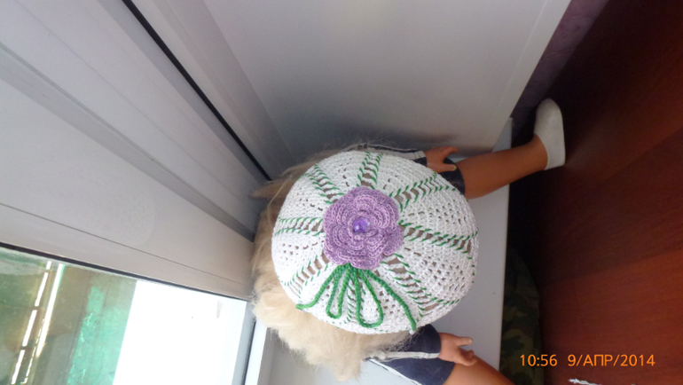 летняя шапочка -цветок