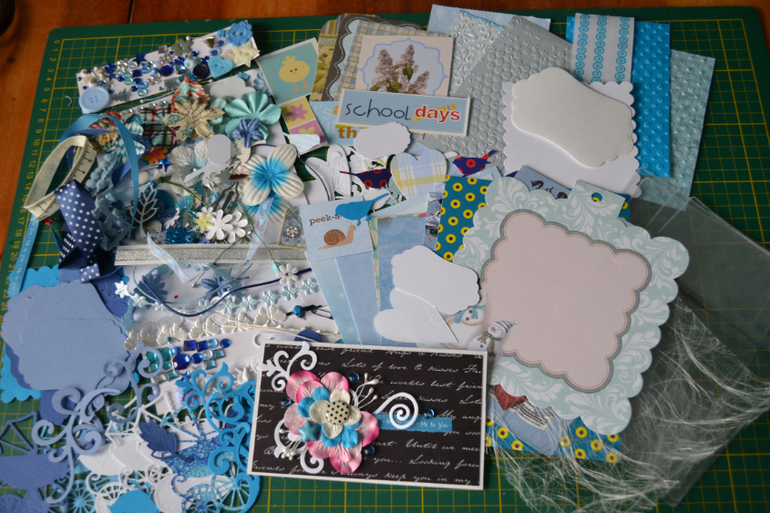 Мой сине-бело-голубой конвертик!