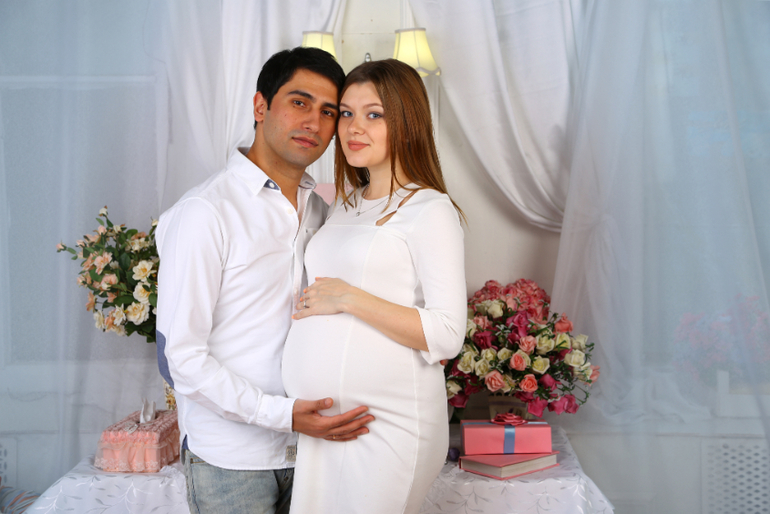 пришли фоточки с нашей беременной фотосесии