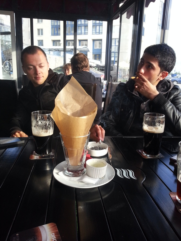 первая вылазка после родов)