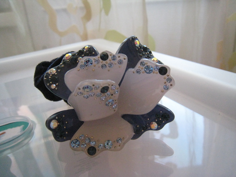 Резинка для волос со стразами Swarovski