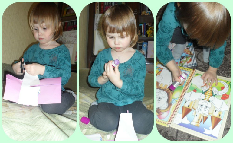 Аппликации в 2,6 года