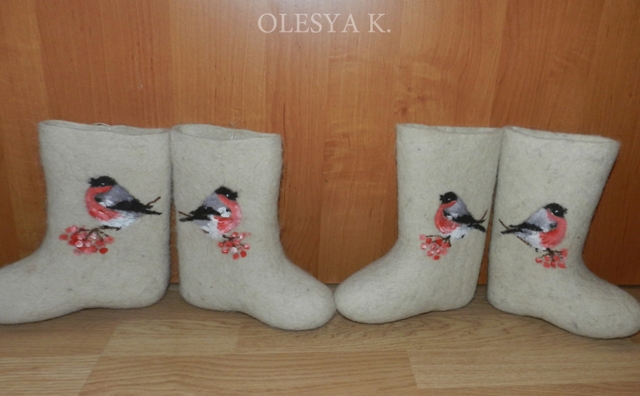 ВАЛЕНКИ С РУЧНОЙ РОСПИСЬЮ для МАМ и ДЕТЕЙ