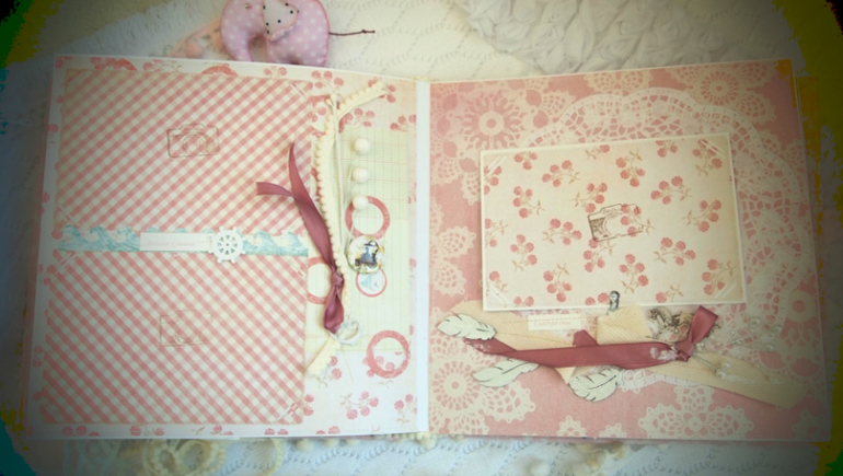 Зефирный альбом для маленькой девчушки Кати