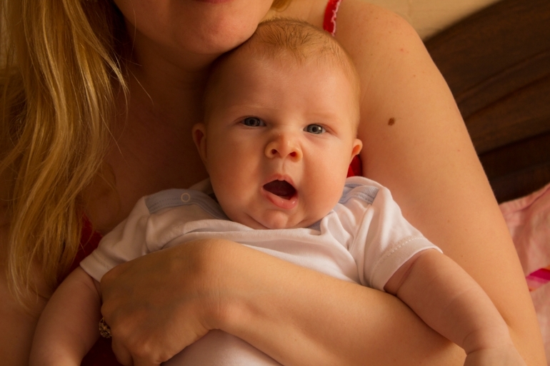 Моей сметанке три месяца!!!