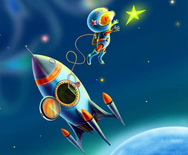 Космическое путешествие на планету Лужайка