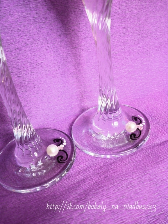 Бокальчики с весенним настроением!!!