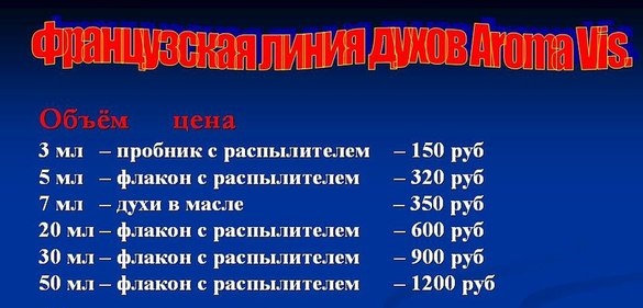 консультант по индивидуальному подбору французких духов
