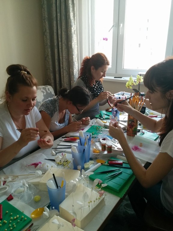 Отчет, о прошедшем курсе по сахарной флористике от  Виктории Кулбжевой