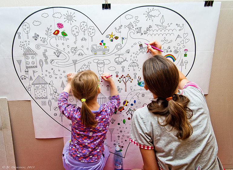 Раскрашиваем вместе))