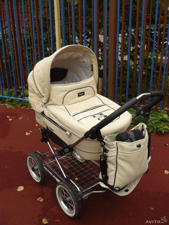 Коляска Emmaljunga Mondial Duo Combi Vanilla Leatherette - 15000 тыс. р.