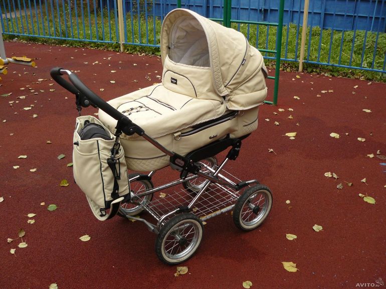 Коляска Emmaljunga Mondial Duo Combi Vanilla Leatherette - 15000 тыс. р.