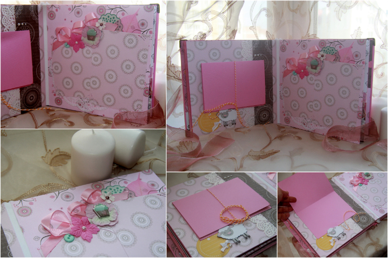 Мой первый тканевый альбом:)