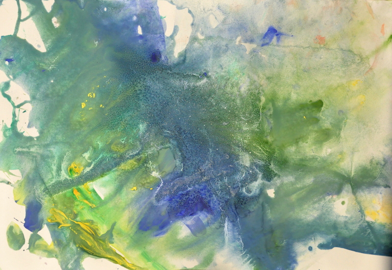 Первые пробы: ГУАШЬ (1,4 года)