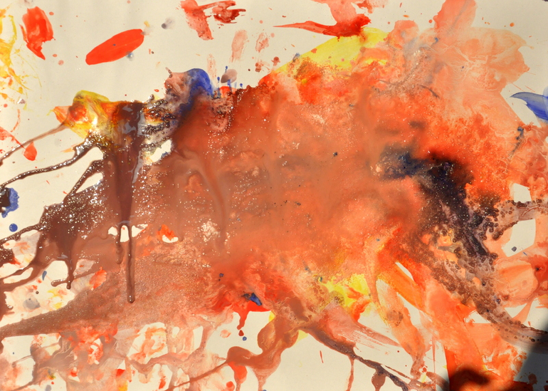 Первые пробы: ГУАШЬ (1,4 года)