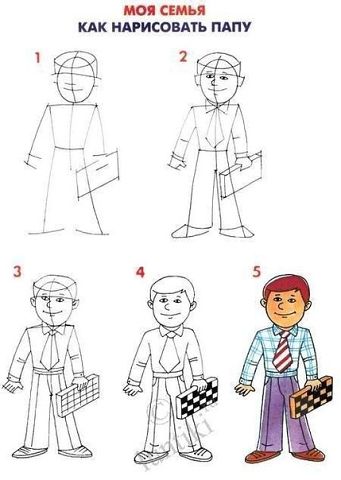 рисуем семью
