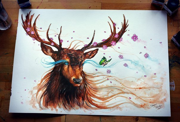 Акварельные рисунки  Jonas Jödicke, которому всего 19