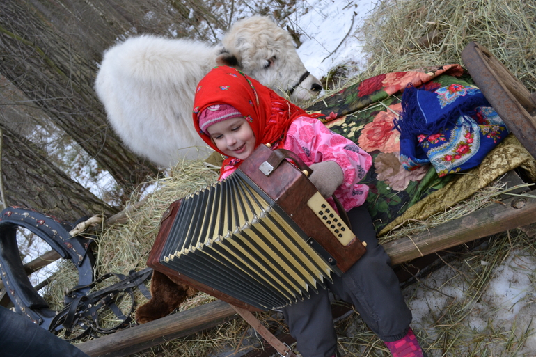 Масленница в зверинце на Поляне Невест, г.Ступино