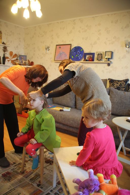 А еще мы впервые за 3,5 года подстриглись..