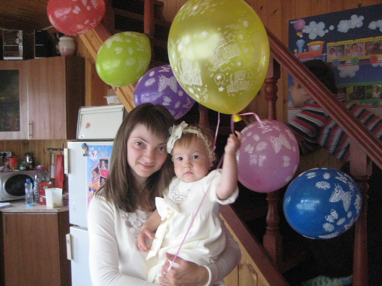Запоздалый отчет о том, как мы отметили первый годик нашей любимой дочки Софии))))