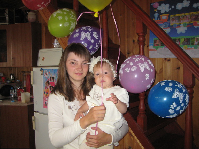 Запоздалый отчет о том, как мы отметили первый годик нашей любимой дочки Софии))))