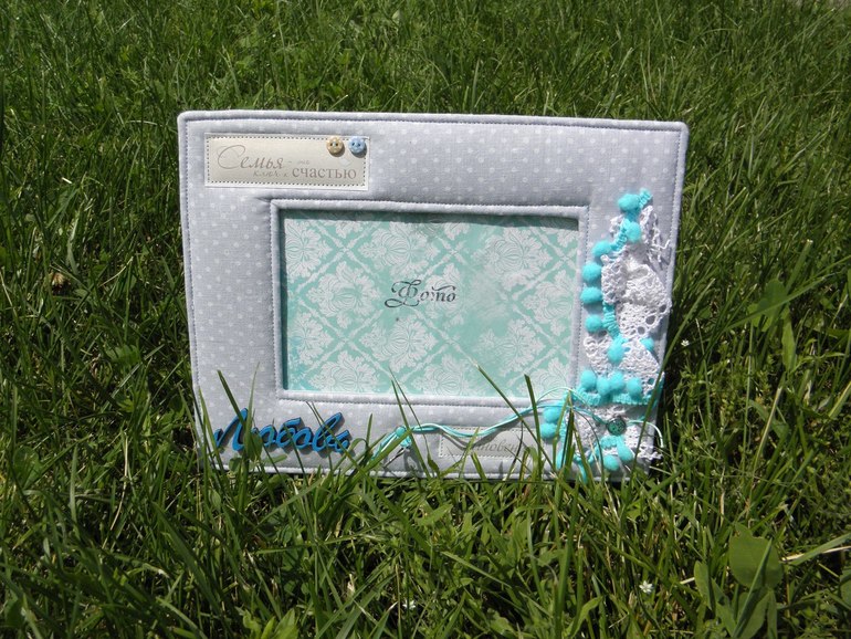 Текстильная рамка для фото 