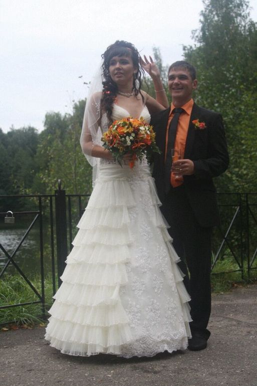 Итальянское свадебное платье 44-46 р-ра