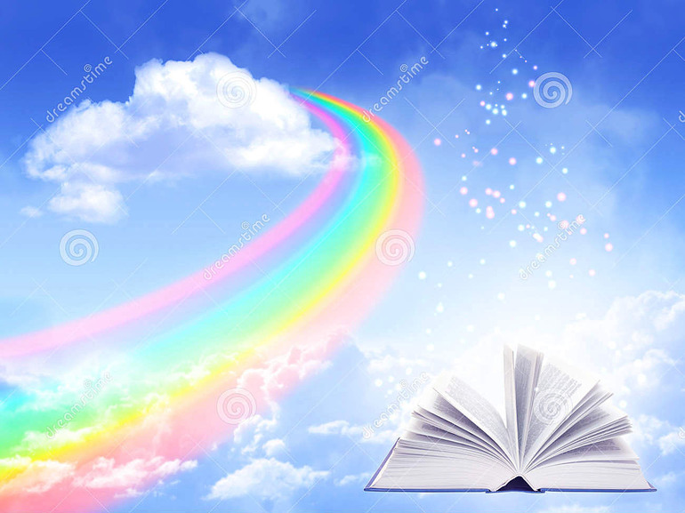 Книжная радуга картинки