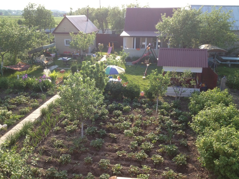 Загораем на даче