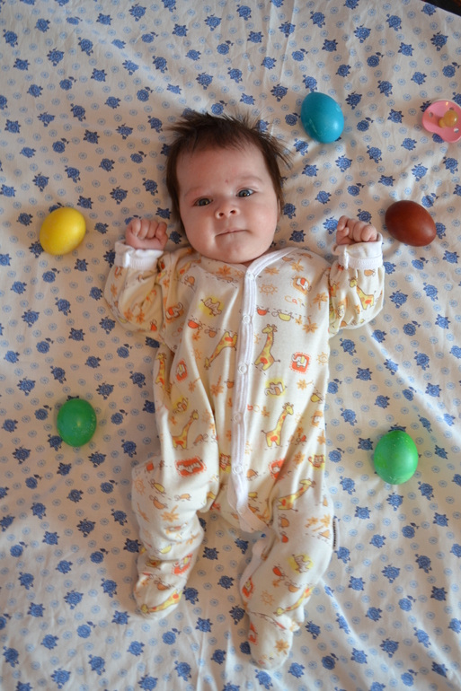 Наш посзальный кролик на Пасху)