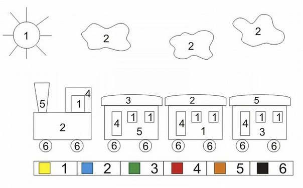 Познавательные раскраски по числам | форум Babyblog