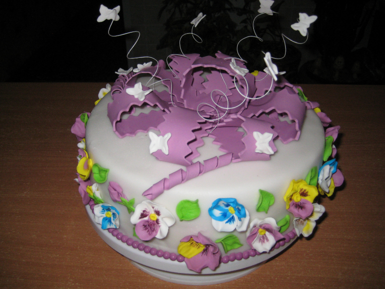 Третий тортик на 8 марта.