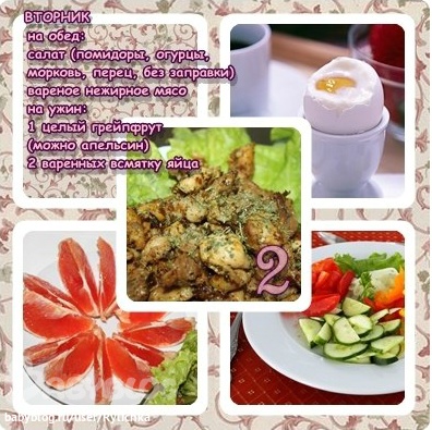 Старт 14.04 меню и отчет за понедельник