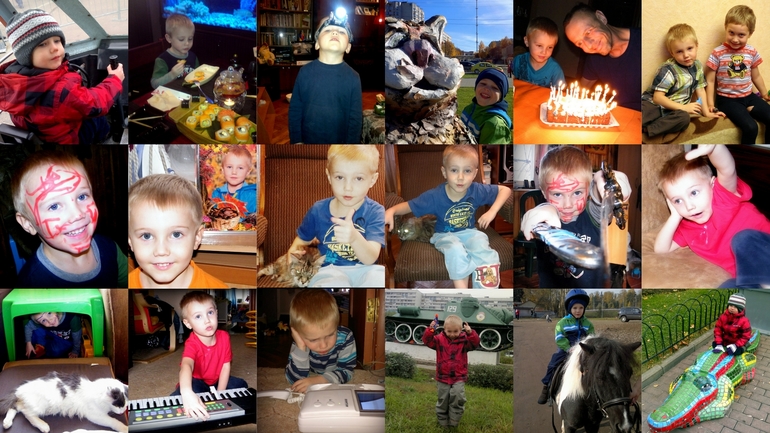 Октябрь 2013: война с роботом и крокодилом, танк, 44, пони, Муся, зоопарк, карусели