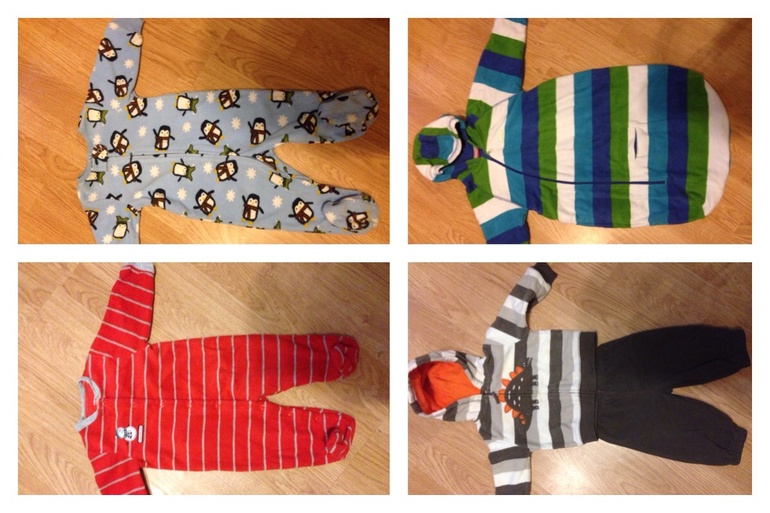 Флиски мальчику до года.