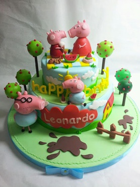 Фигурки героев мультика свинка пеппа юзао!