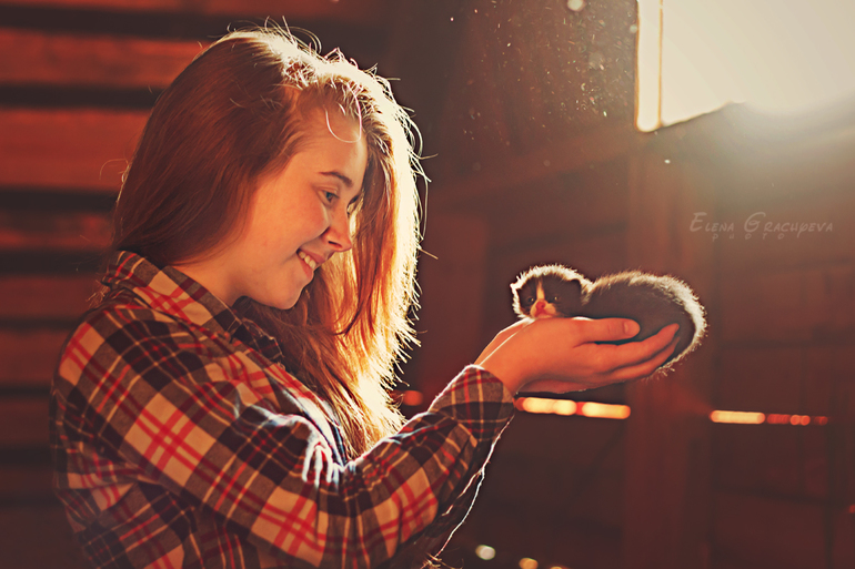 На чердаке.