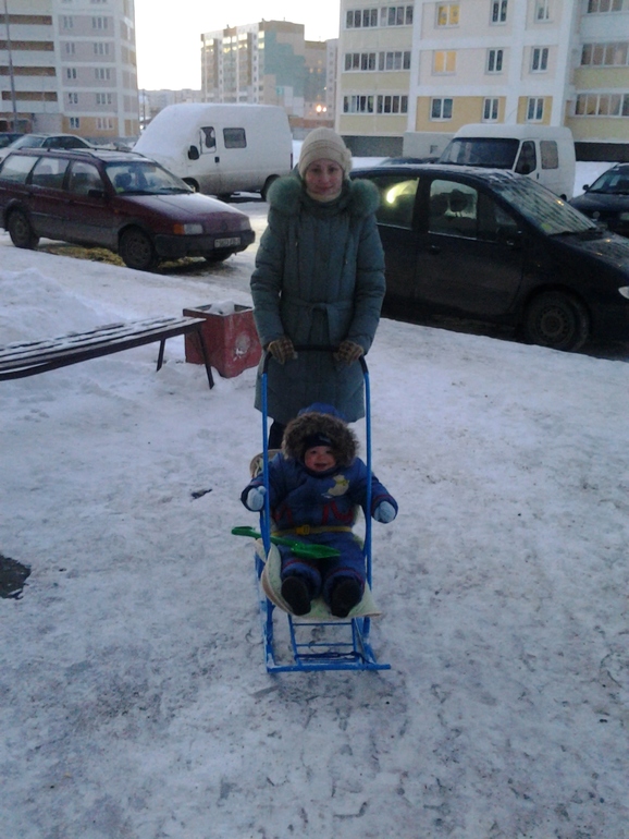 Протестировали санки