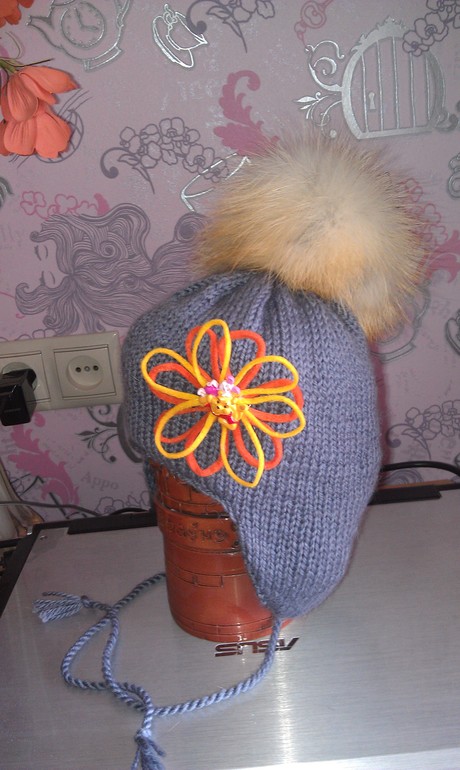 шапочка с шарфиком на заказ