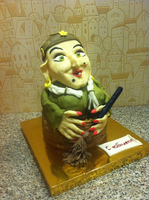 Баба-Яга.Торт 3Д