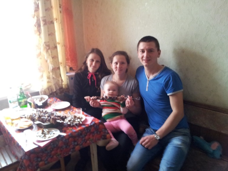 Наши любимые гости, Крёстные Викуси!!!!