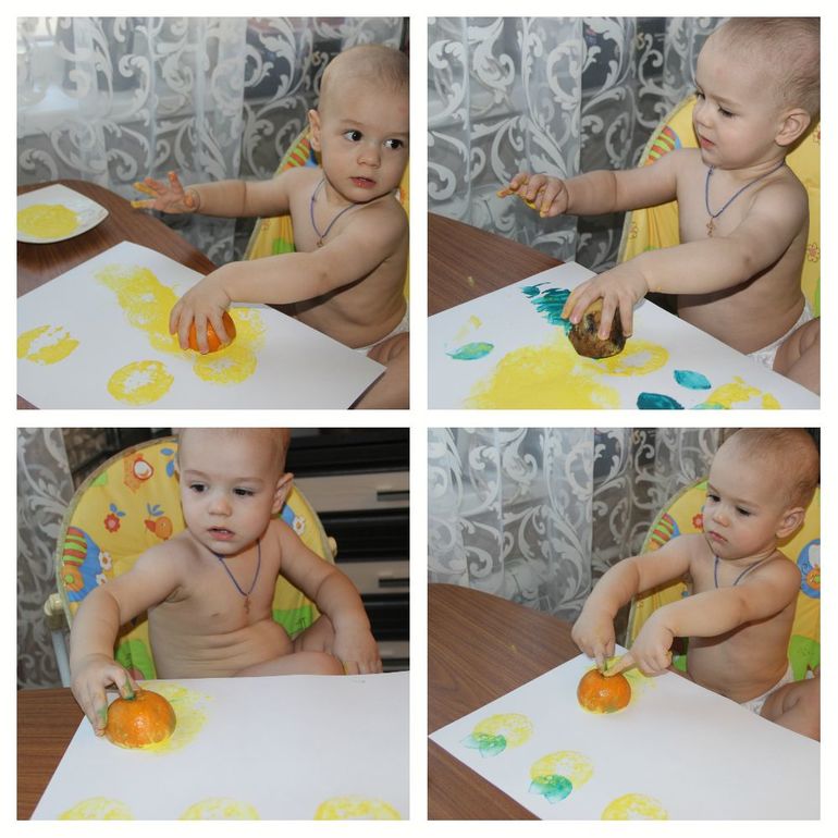Художка 1. Рисование штампами.