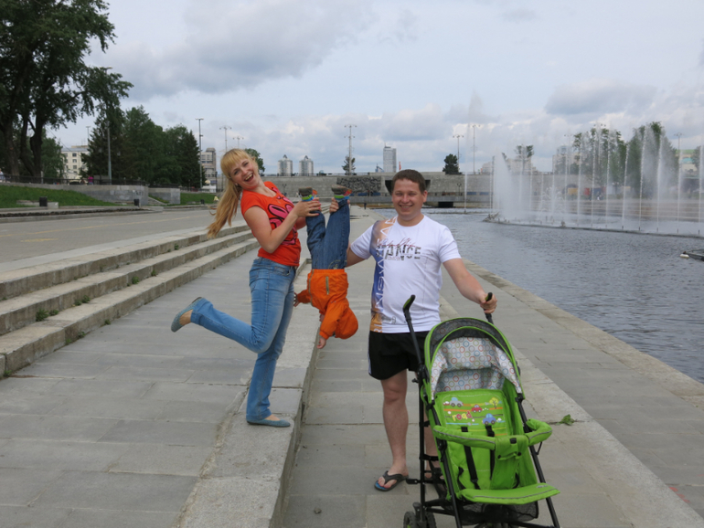 Поездка в Екатеринбург с Кимом 1,4 года.