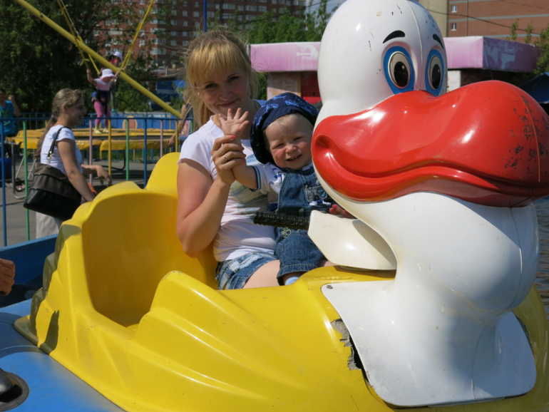 Поездка в Екатеринбург с Кимом 1,4 года.