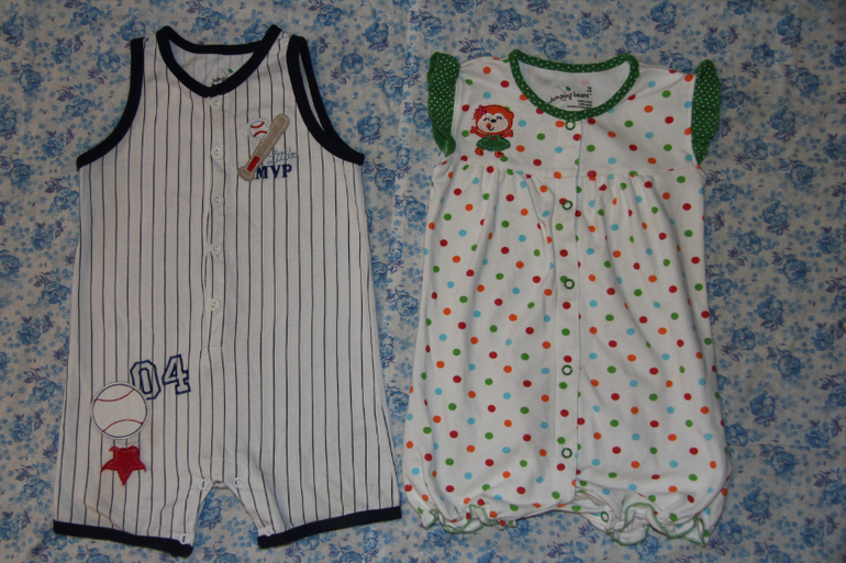 Вещи б/у на разнополых двойняшек весна-лето (1 - 2 года) Почта.